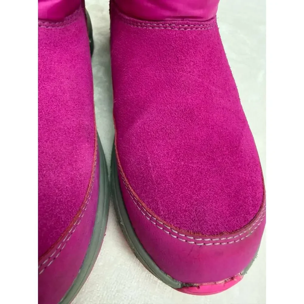 Ugg Kid's Truckee Weather Suede Cold Weather Boots Pink Sz 6